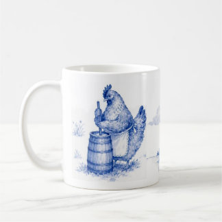 Mug Poule barattant du beurre - Enterrement de vie de