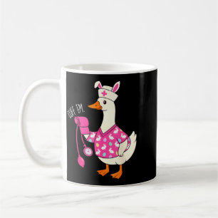 Mug Poule de Pâques drôle infirmière ER CNA LPN manche