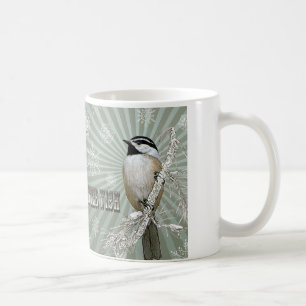 Mug poule d'hiver vintage moderne
