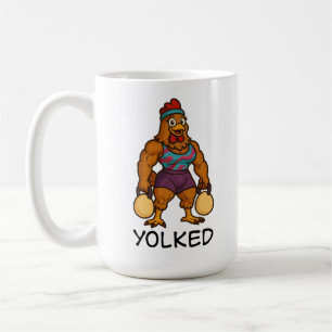 Mug Poule Yolké – Thermopot de poulet fort drôle Gym