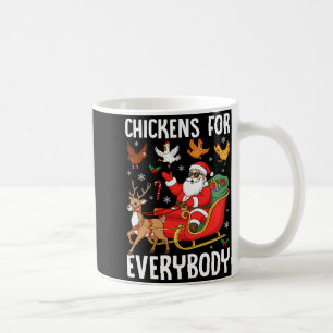 Mug Poules pour tout le monde Santa poulet éleveur de