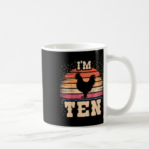 Mug Poulet 10 ans garçon ou fille anniversaire 10 ans