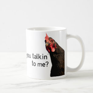 Mug Poulet drôle d'attitude - vous talkin à moi ?