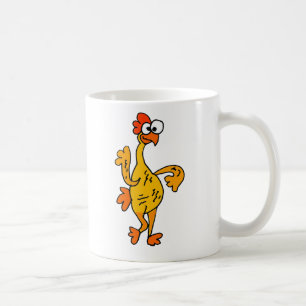 Mug Poulet drôle en caoutchouc de danse