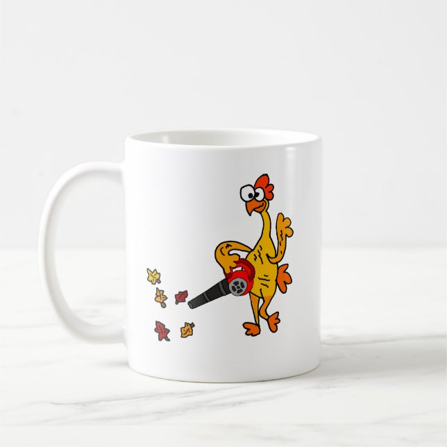 Mug Poulet en caoutchouc mignon utilisant le (Gauche)