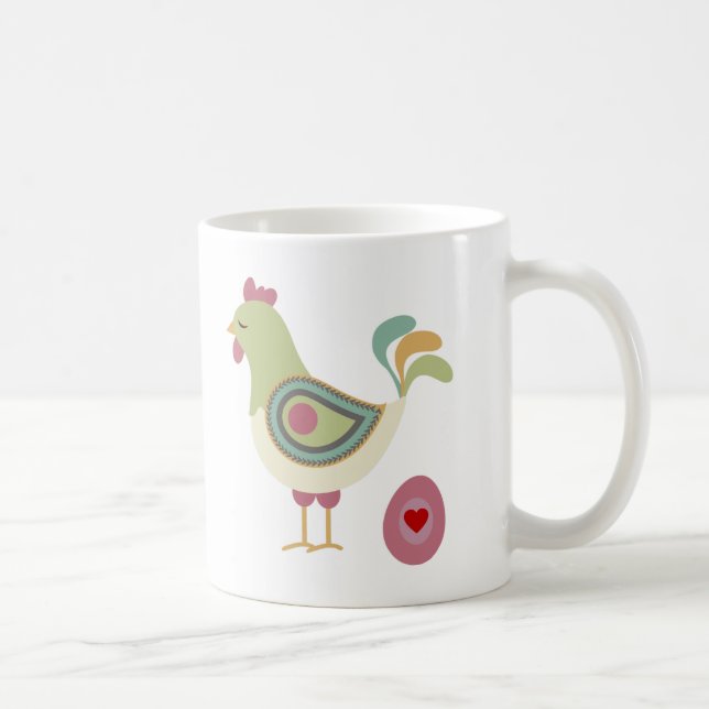 Mug Poulet Et Oeuf Mignons (Droite)