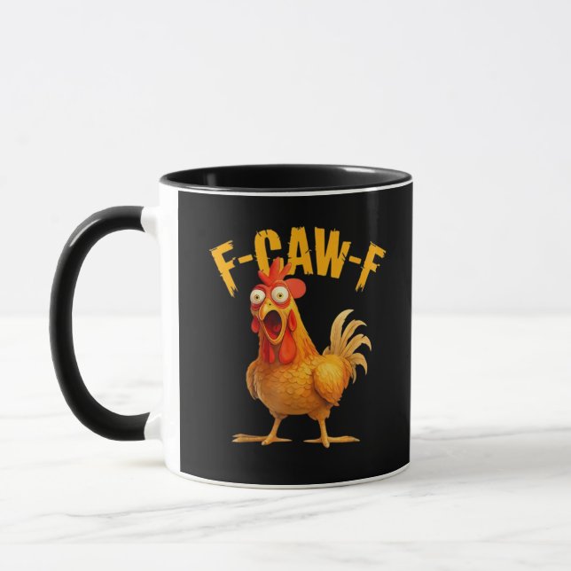 Mug Poulet F-Caw-F Classique Cool Unique (Gauche)