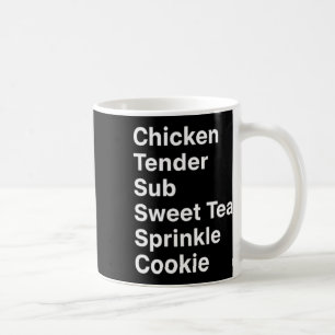 Mug Poulet, Menu Manifesto Sub de poulet tendre T sucr