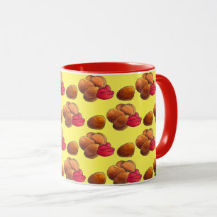 Mug Poulet Nuggets Ketchup Junk Fast Food Foin
