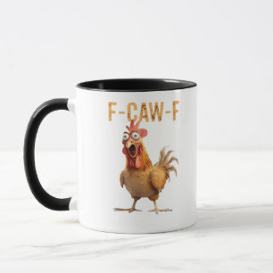 Mug Poulet qui crie drôle F Caw F Humour