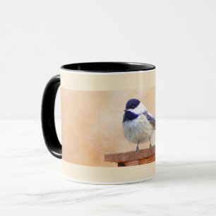 Mug Poulet sur la peinture d'oiseaux Art original