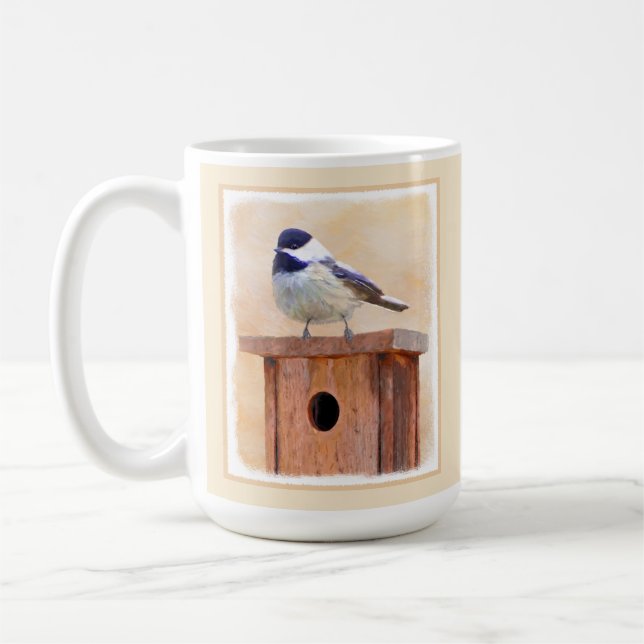 Mug Poulet sur la peinture d'oiseaux Art original (Gauche)