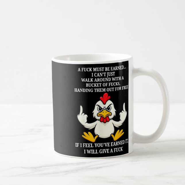 Mug Poulet - Un doit être gagné  (Droite)