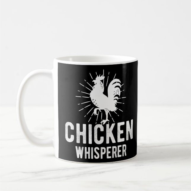 Mug Poulet Whisperer Drôle Agricole Poulet Visage Agri (Gauche)