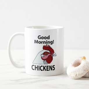Mug Poulets Bon Matin Drôle Poulets