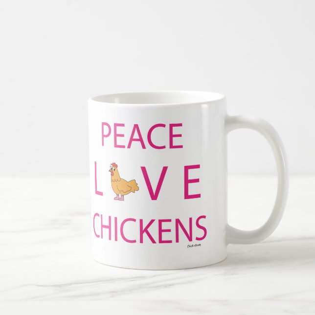 Mug Poulets d'amour de paix (Droite)
