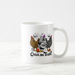 Mug Poulets D'Halloween Ou Treat Pum De Saison Éffraya
