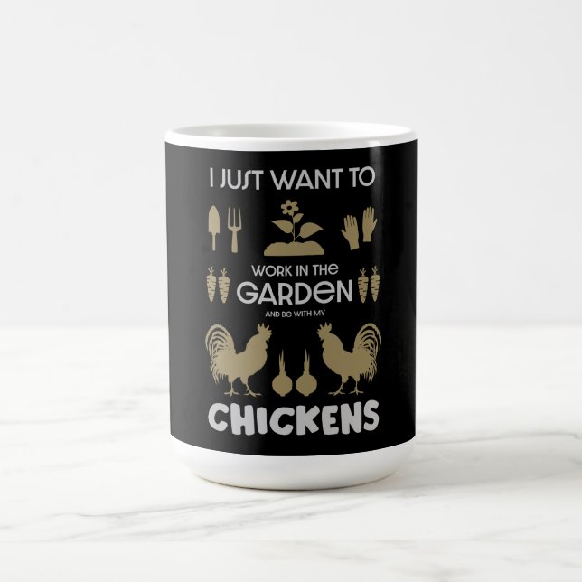 Mug Poulets Et Jardinage (Centre)