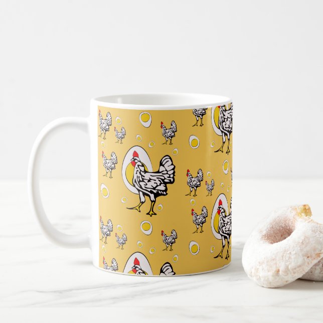 Mug Poulets rétro (Avec donut)