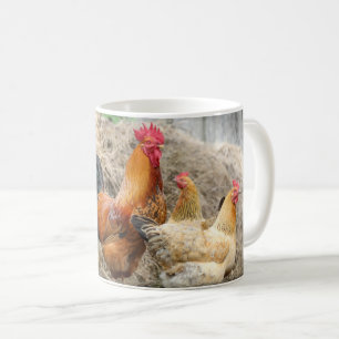 Mug Poulets sur la boue de ferme