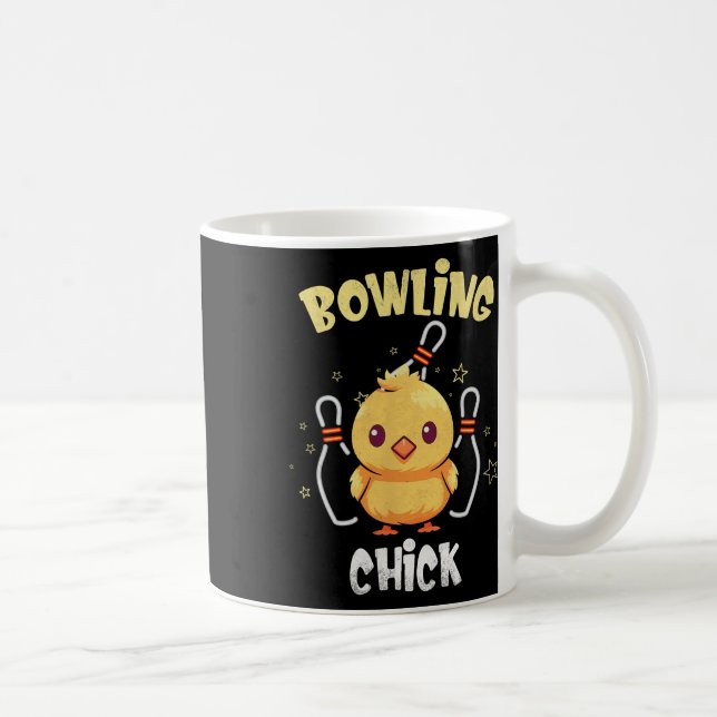 Mug Poulette de bowling drôle Athlète de poulet Joueus (Droite)
