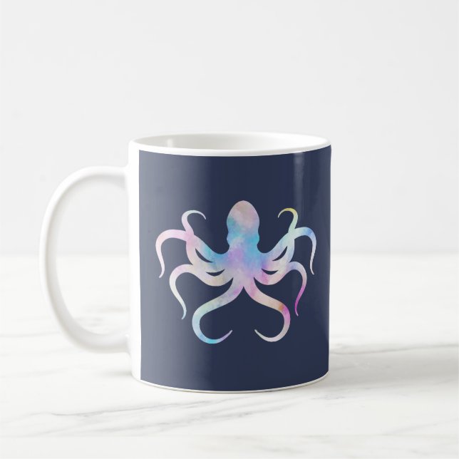 Mug Poulpe à l'aquarelle (Gauche)