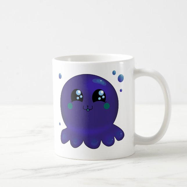 Mug Poulpe de Kawaii (Droite)
