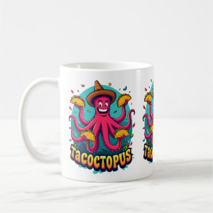 Mug Poulpe drôle de tacos dessin animé nourriture jeu