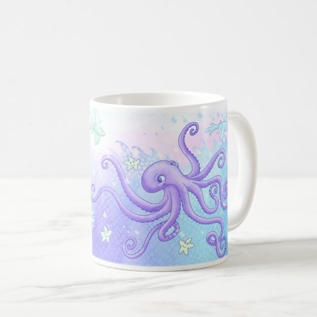 Mug Poulpe et amis (cheveux légers) (Devant droit)