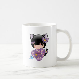 Mug Poupée de Neko Kokeshi - fille de geisha