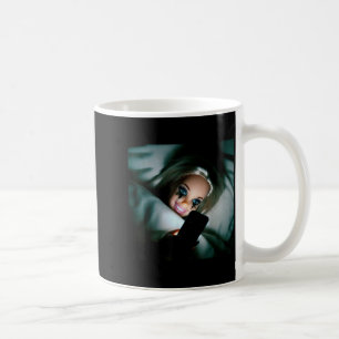 Mug Poupée drôle visage pleurant mème défilement humou