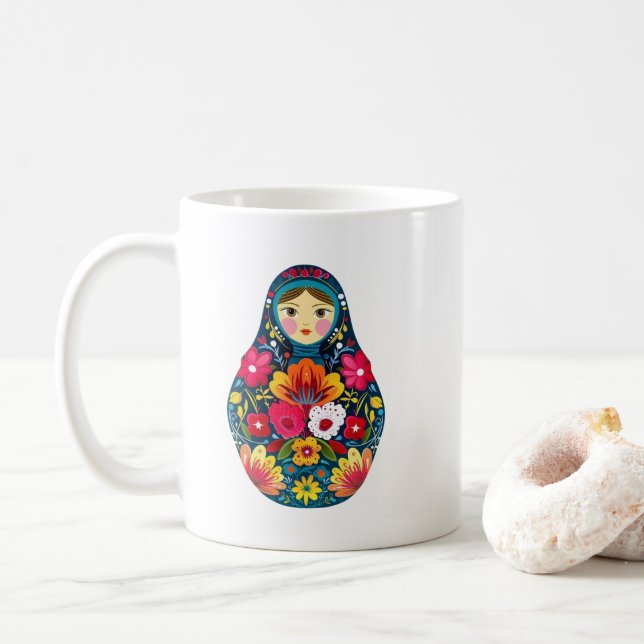Mug Poupée Matryoshka (Avec donut)