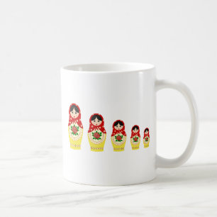 Mug Poupées de Matryoschka rouges