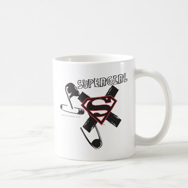 Mug Poupées de sécurité noire Supergirl (Droite)
