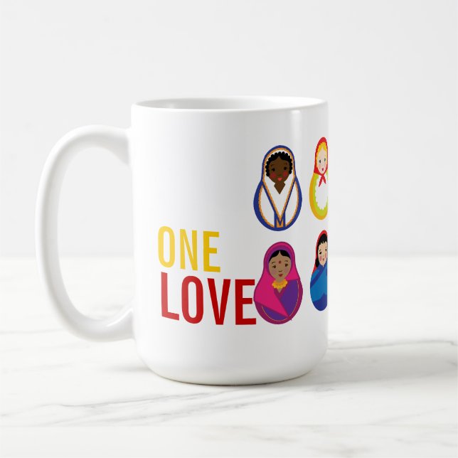 Mug Poupées internationales d'un d'amour emboîtement (Gauche)