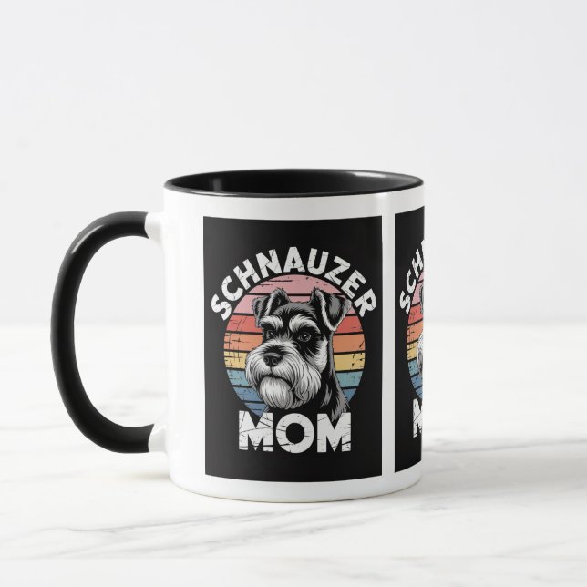 Mug pour amateur de Schnauzer mignon  (Gauche)