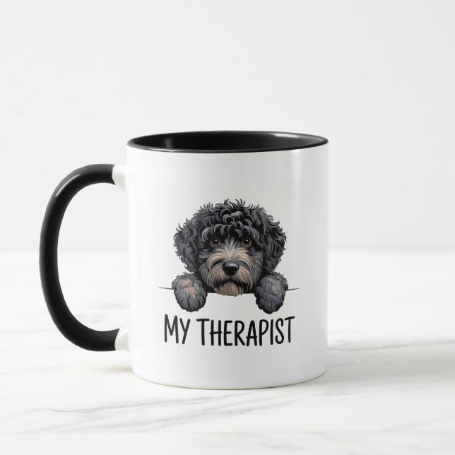 Mug pour amateur de Schnauzer mignon  (Gauche)