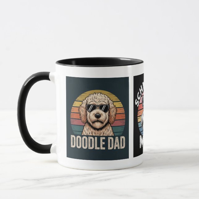 Mug pour amateur de Schnauzer mignon  (Gauche)