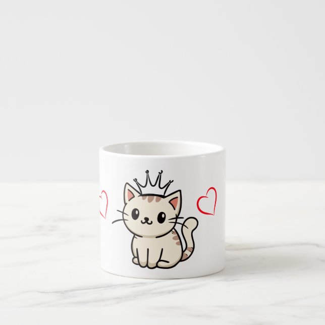 Mug pour amoureux des chats avec un chat mignon da (Devant)