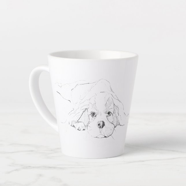 Mug pour animal de compagnie Cavalier King Charles (Angle gauche)
