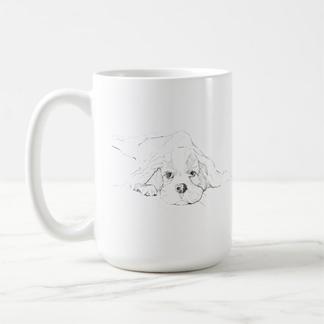Mug pour animal de compagnie Cavalier King Charles (Gauche)