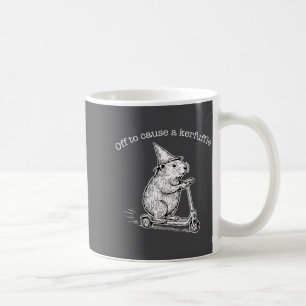 Mug Pour causer une agitation drôle de capybara scoote