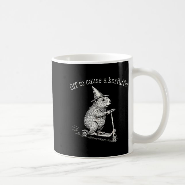 Mug Pour causer une agitation Funny Hamster Scooter Gr (Droite)