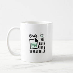 Mug Pour cela, il faut une feuille de calcul, un compt