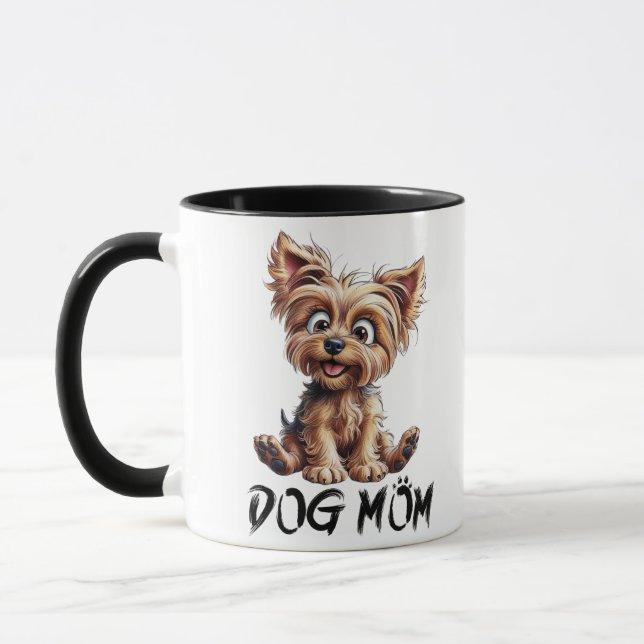 Mug Pour chaque maman de chien : adorable Yorkie (Gauche)