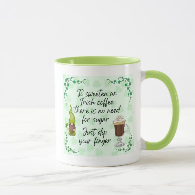Mug Pour édulcorer un café irlandais. (Droite)
