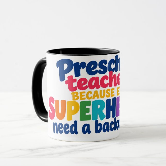 Mug pour Enseignants Parce que même Mug pour Ensei (Devant gauche)