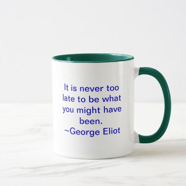Mug Pour être il n'est jamais trop tardif ce que vous (Droite)