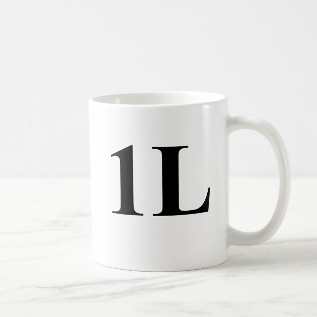 Mug pour étudiant en droit de 1ère année - 1L (Droite)