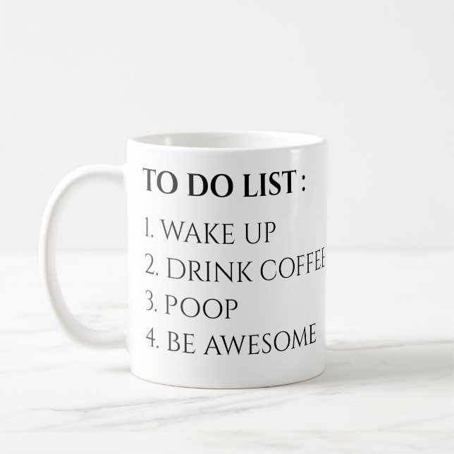 Mug Pour faire une liste (Gauche)